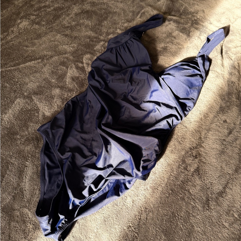 Elegant Navy One Piece Swimsuit